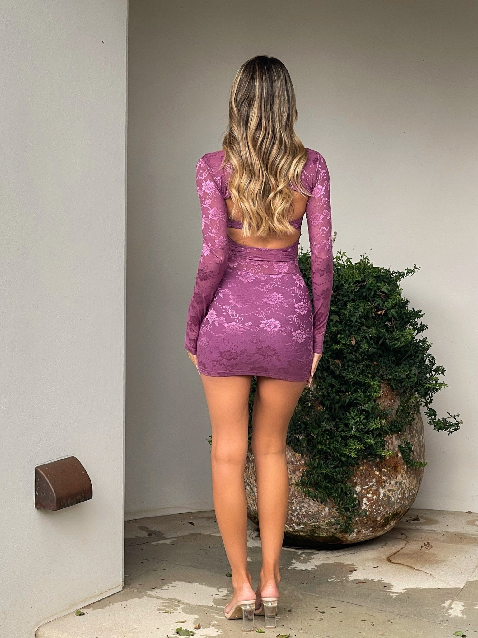 MORGANA MINI DRESS PURPLE - Image 5