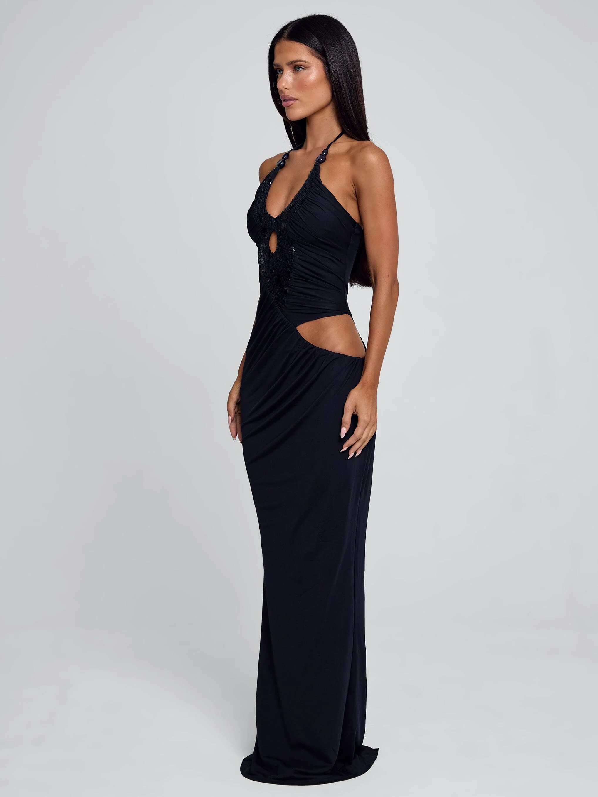 MUTIA MAXI DRESS NAVY - Image 2