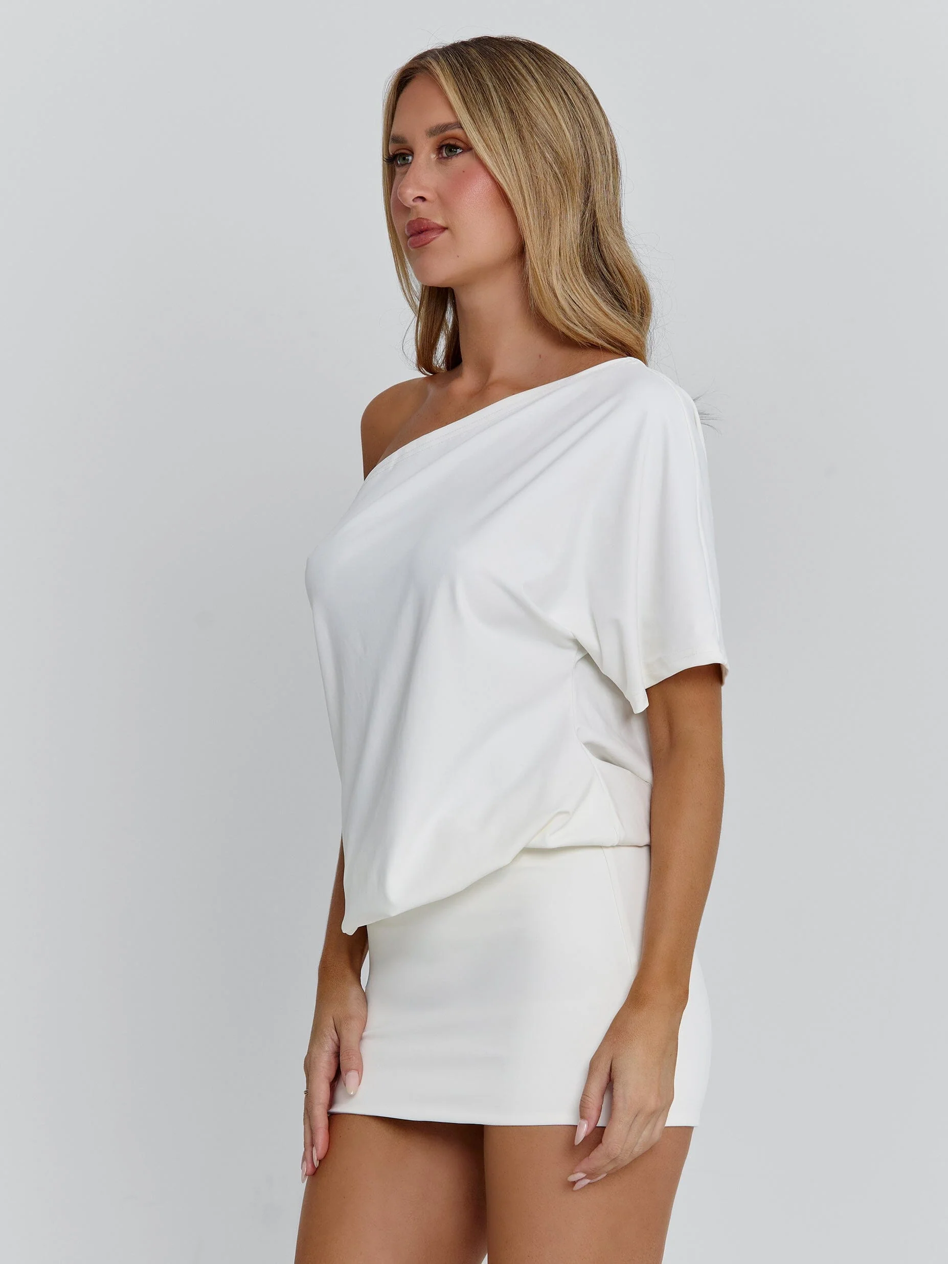 NAYLA MINI DRESS WHITE - Image 4