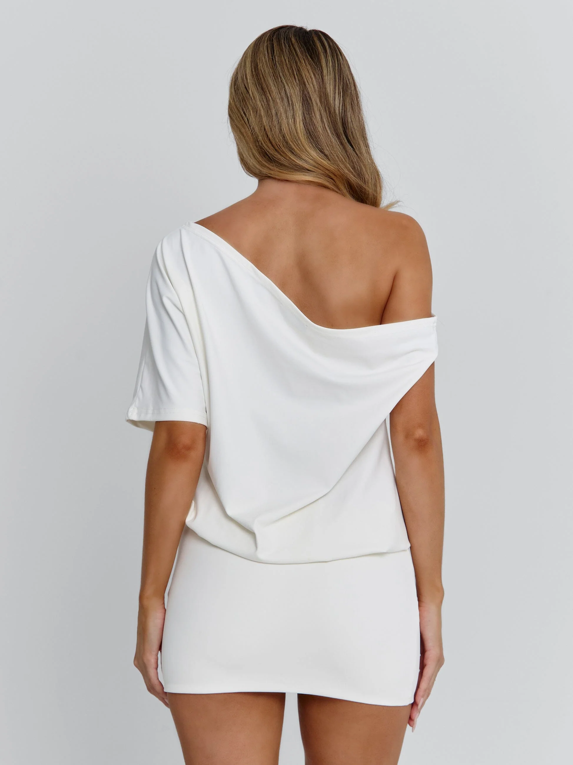 NAYLA MINI DRESS WHITE - Image 6