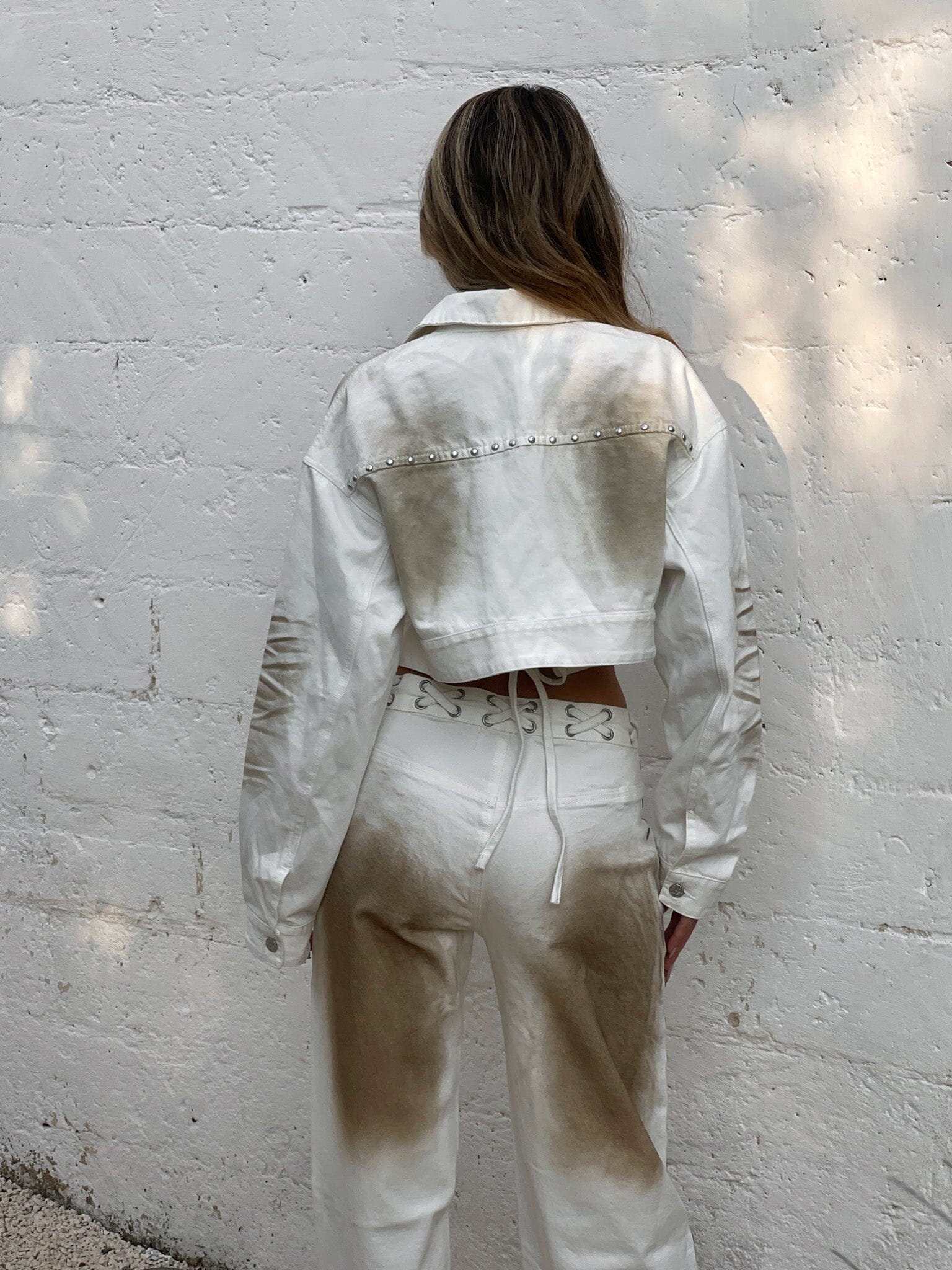 PARKER JACKET WHITE DENIM - Image 3