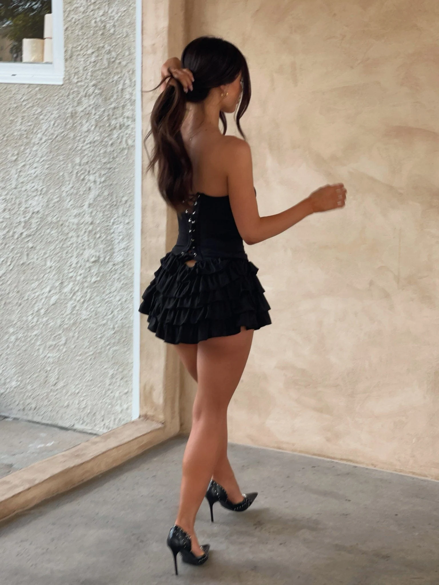 PIPPA MINI DRESS BLACK - Image 9