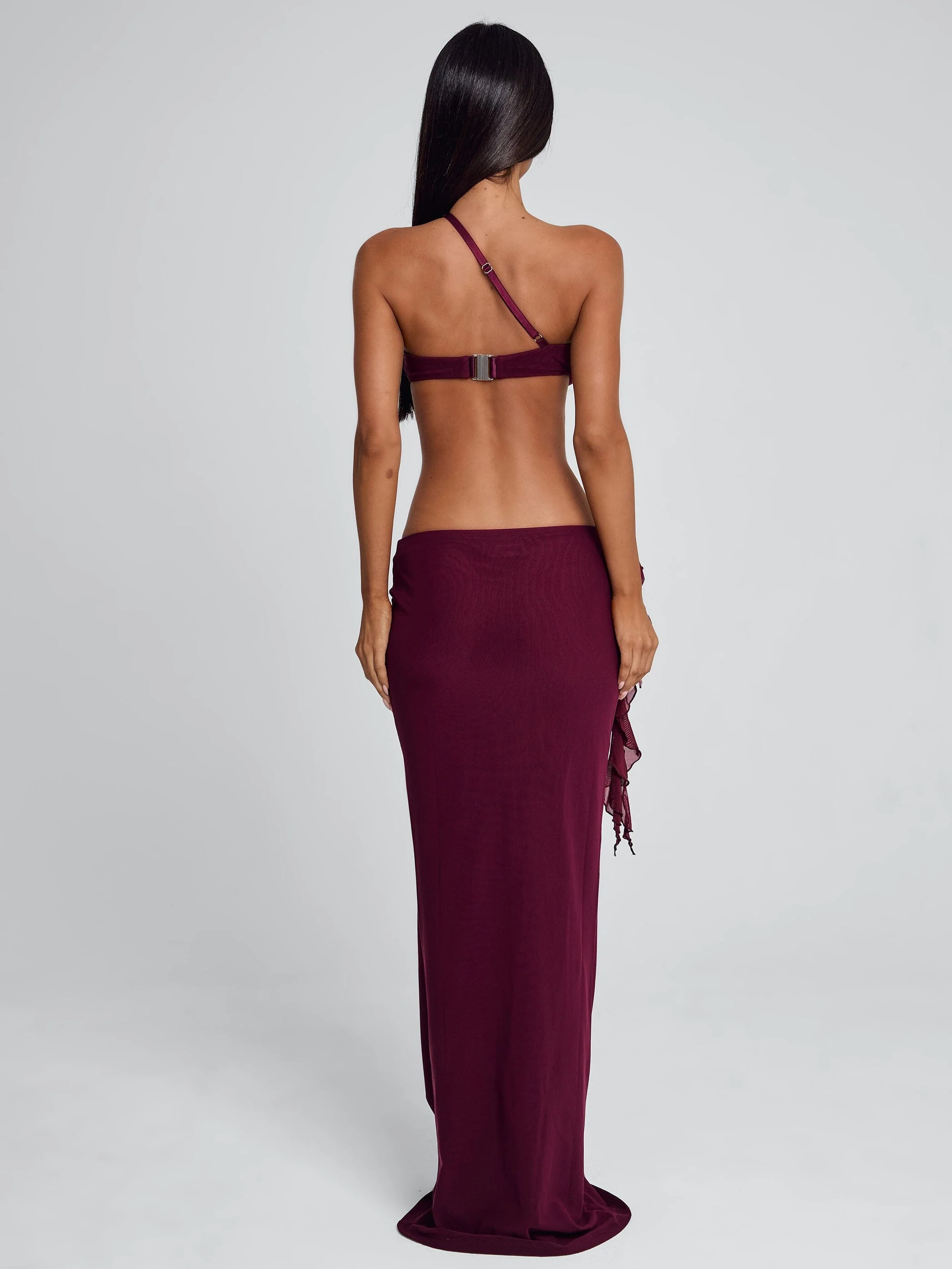 RAER MAXI DRESS BURGUNDY - Image 8