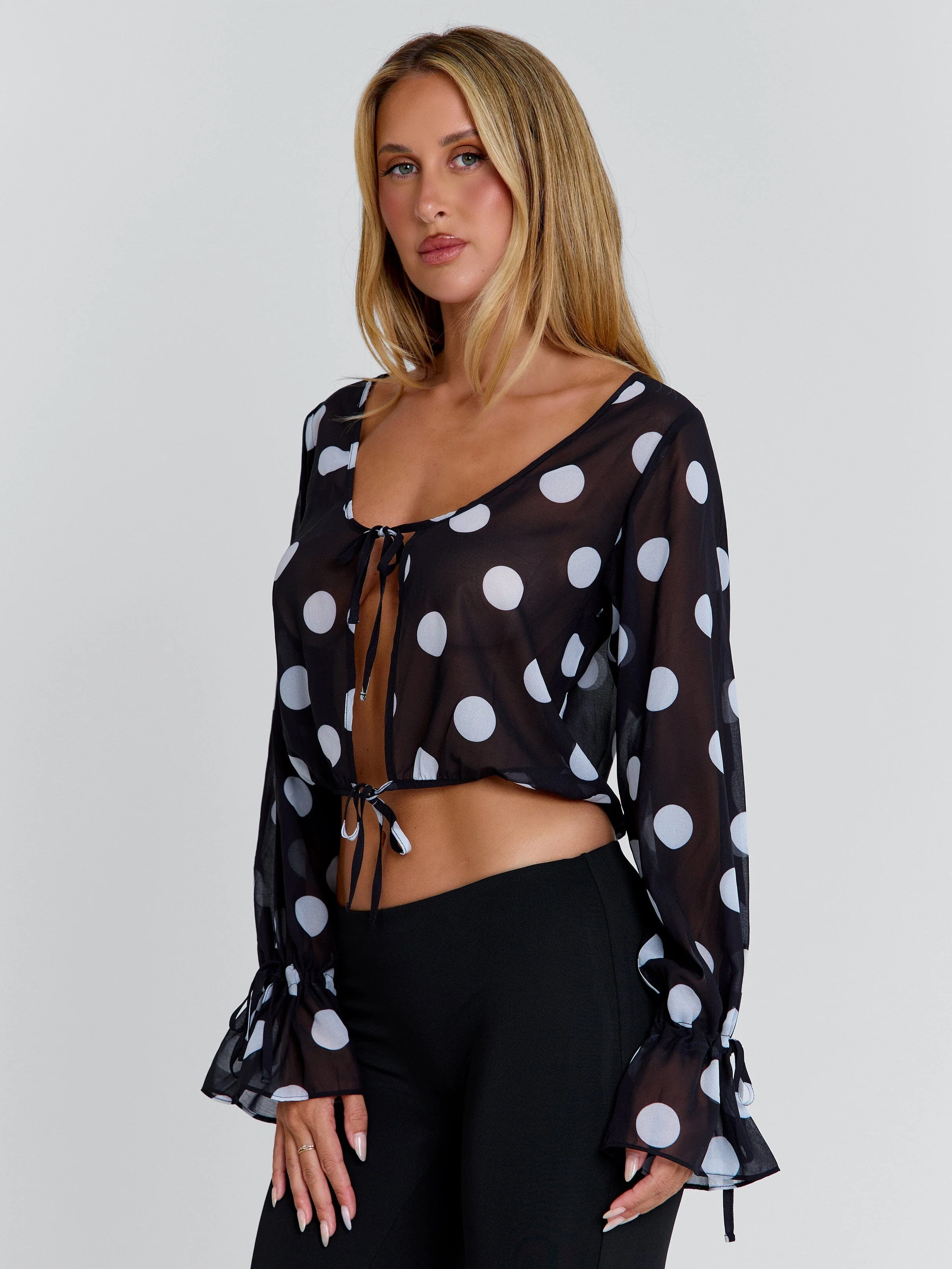 REVI TOP BLACK POLKA DOT - Image 4