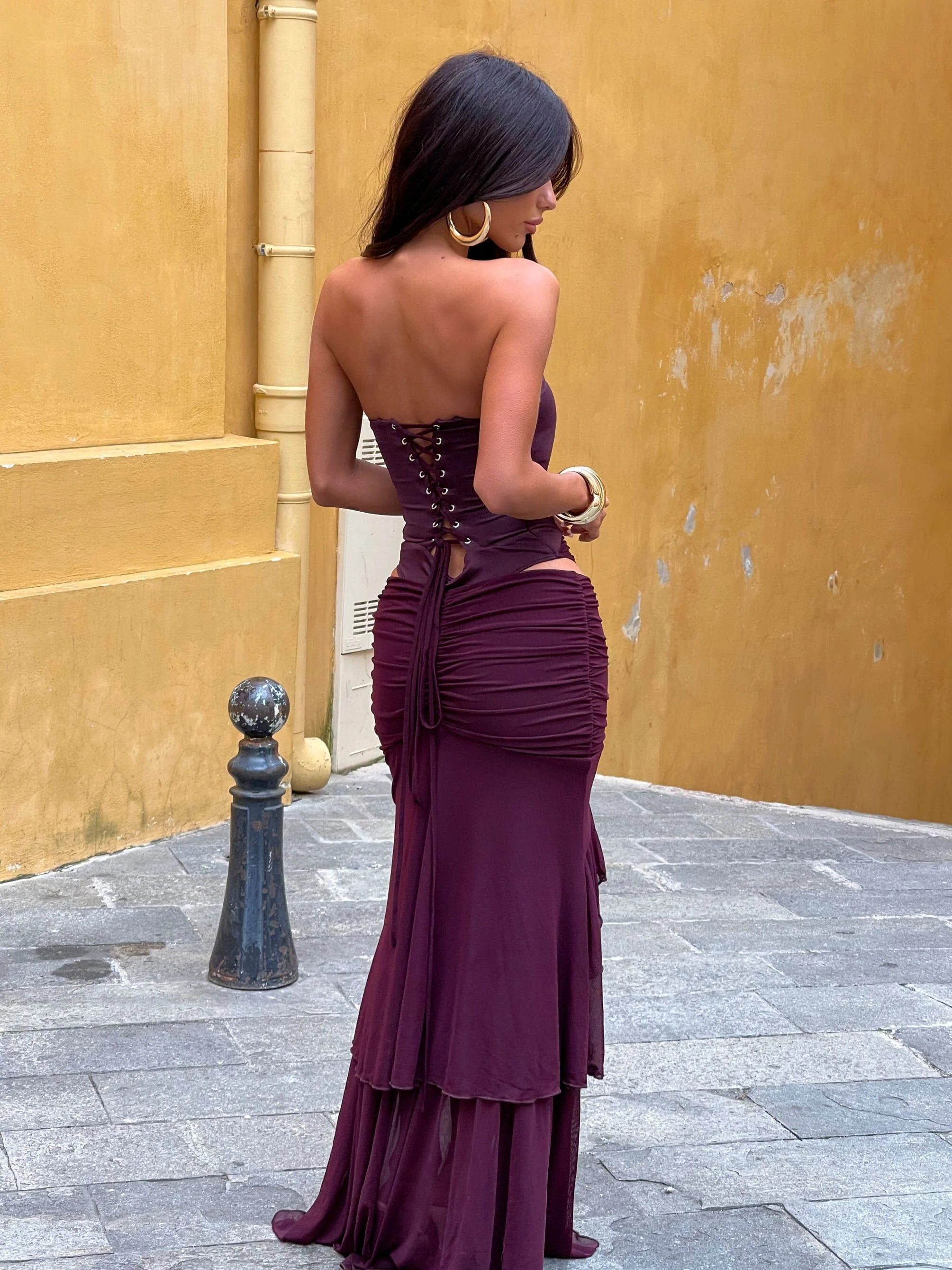 ROE BODYSUIT DARK MAUVE - Image 6