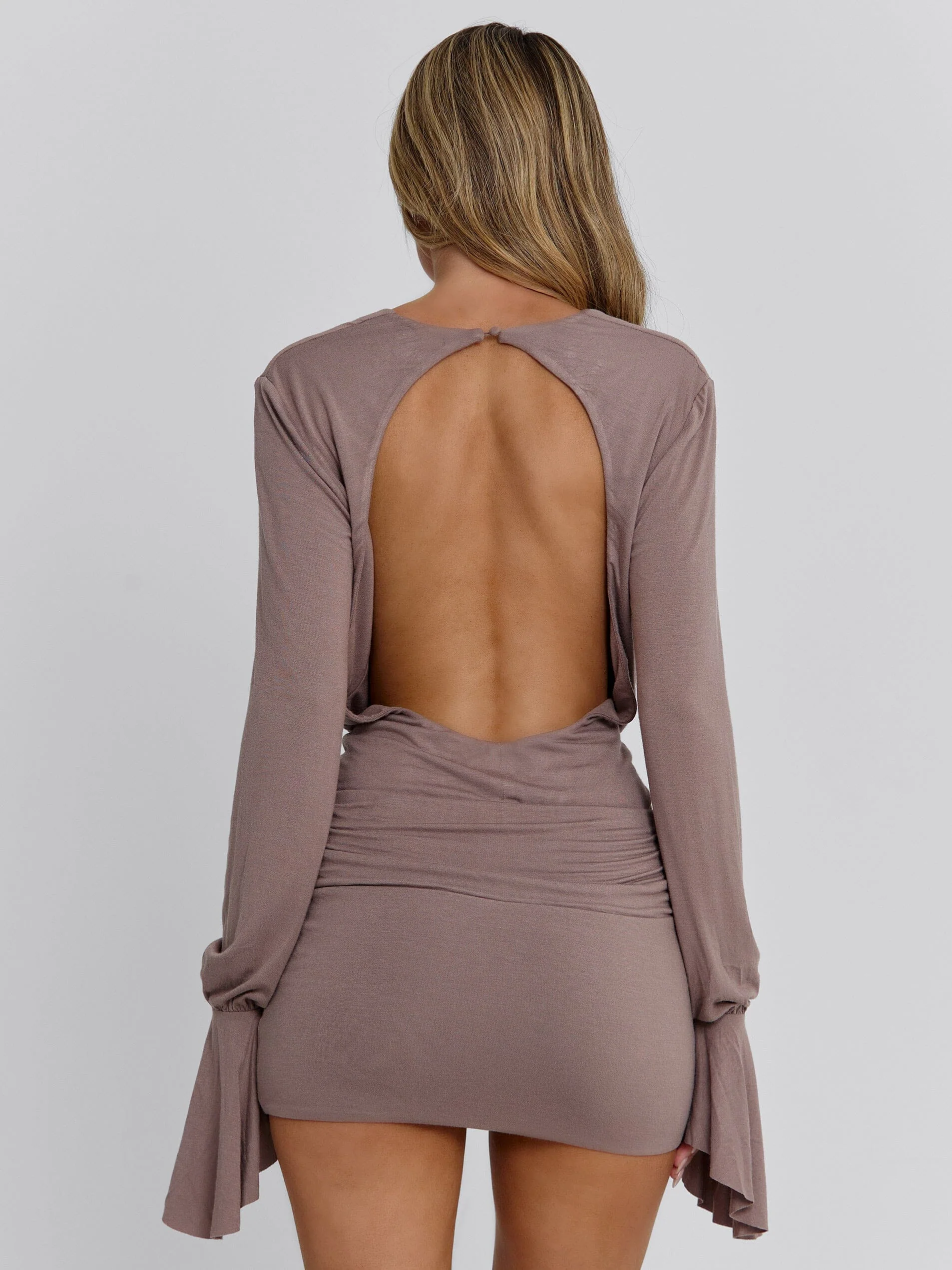 ROXIE MINI DRESS MAUVE - Image 3