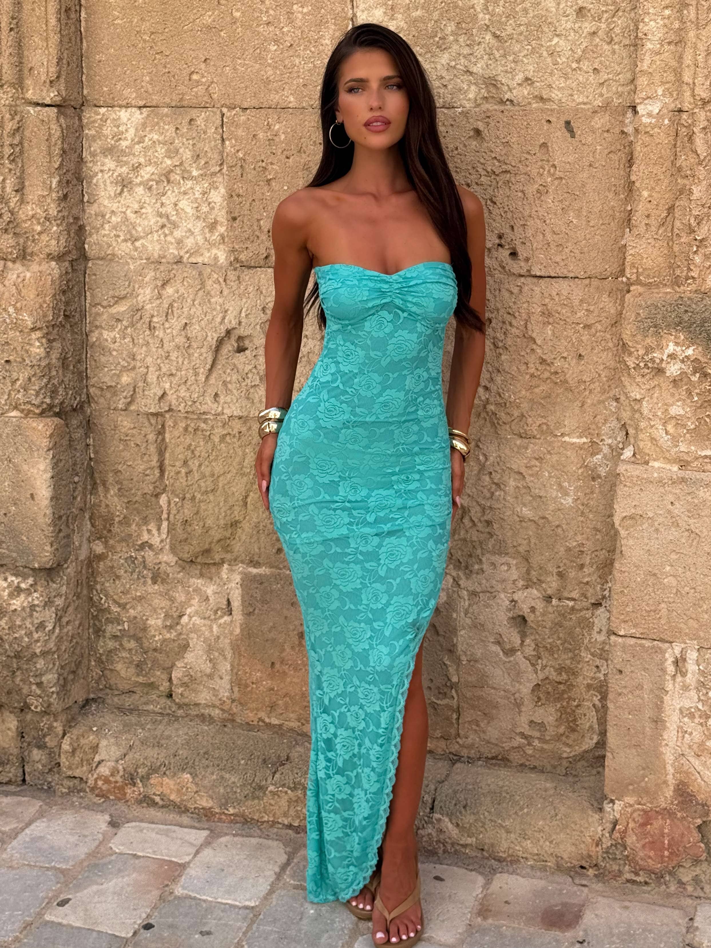 RYO MAXI DRESS BLUE - Image 2