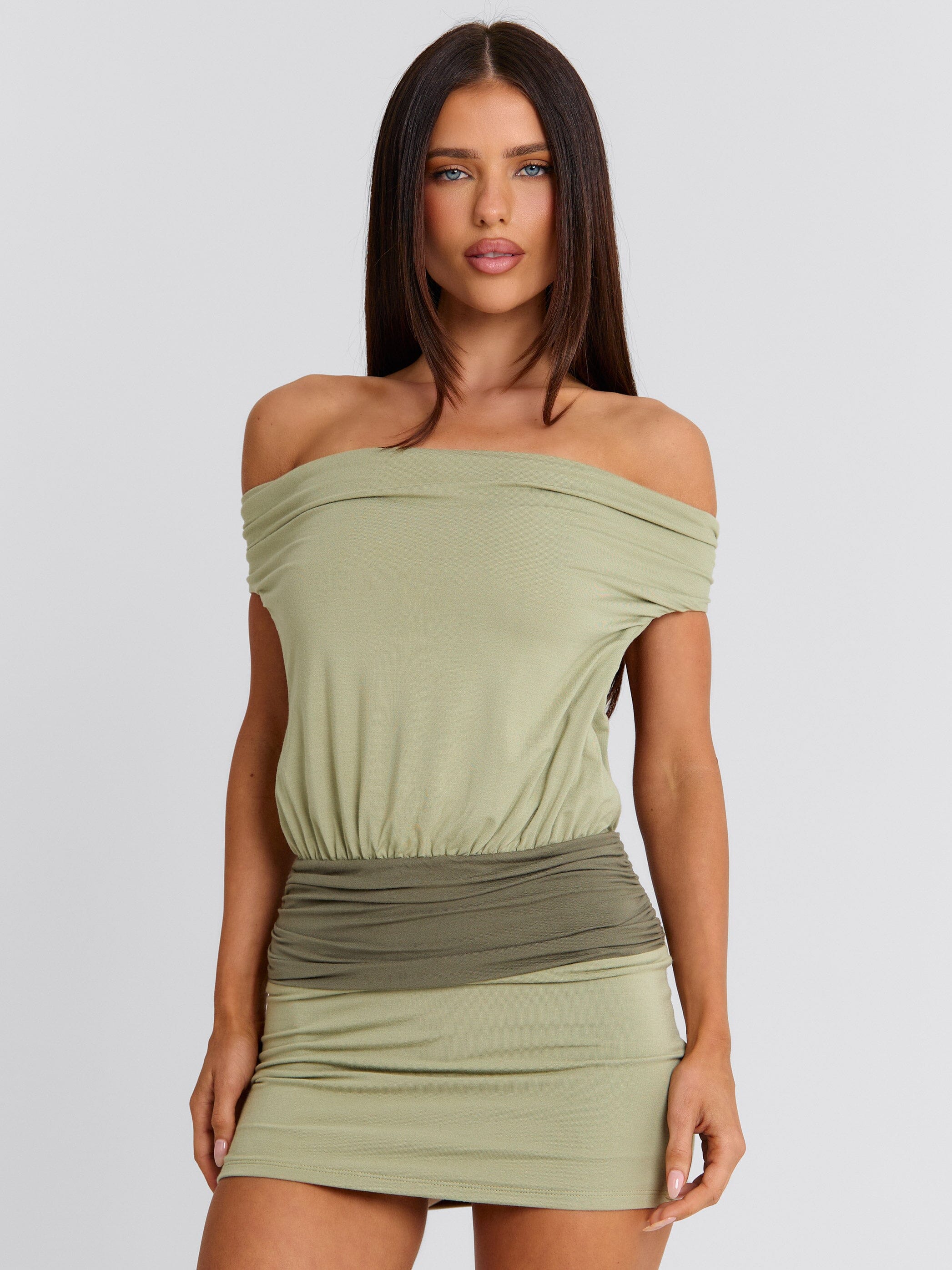 SHILOU MINI DRESS SAGE - Image 6