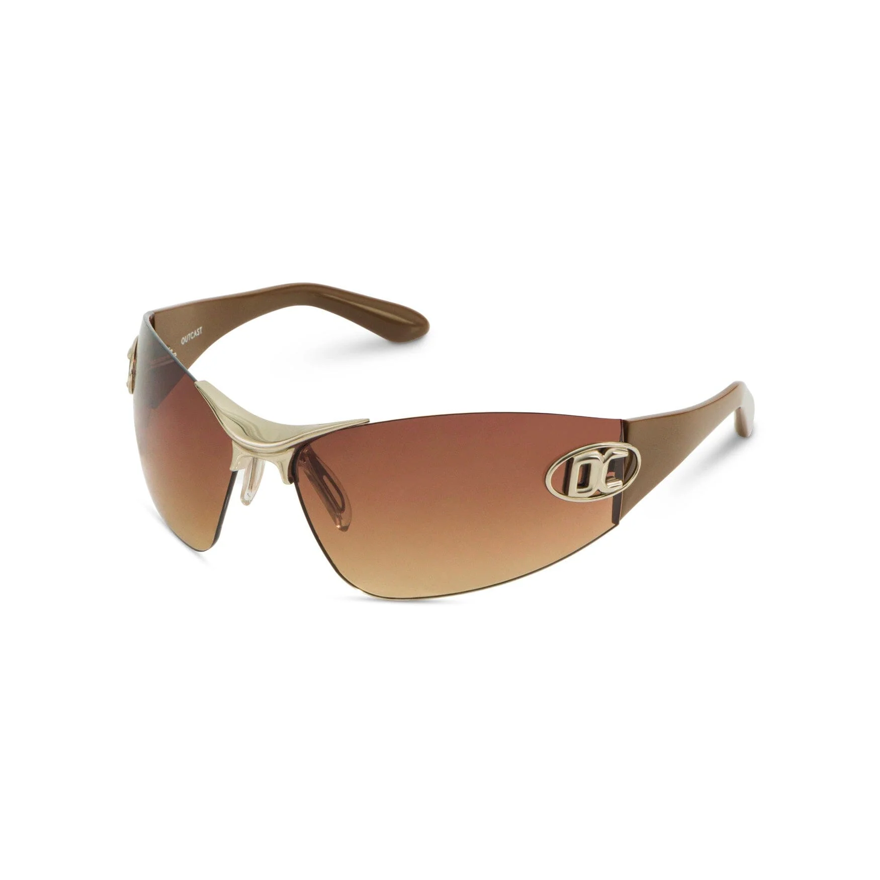 SIGNATURE FRAMELESS SUNGLASSES TAN - Image 4