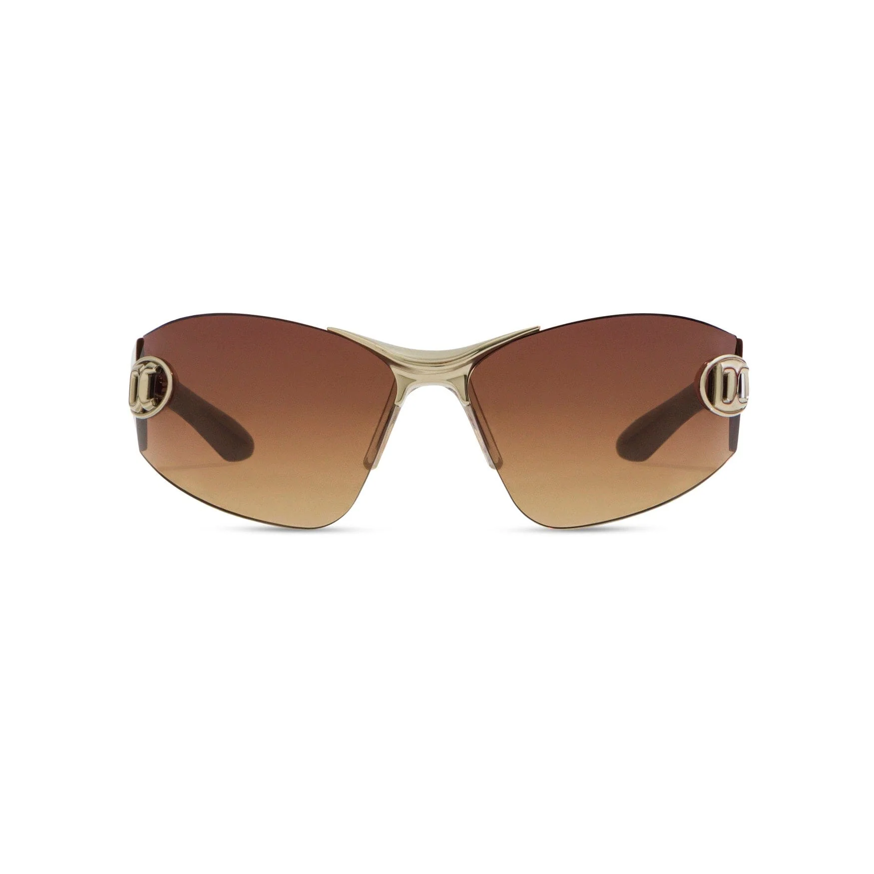 SIGNATURE FRAMELESS SUNGLASSES TAN - Image 5