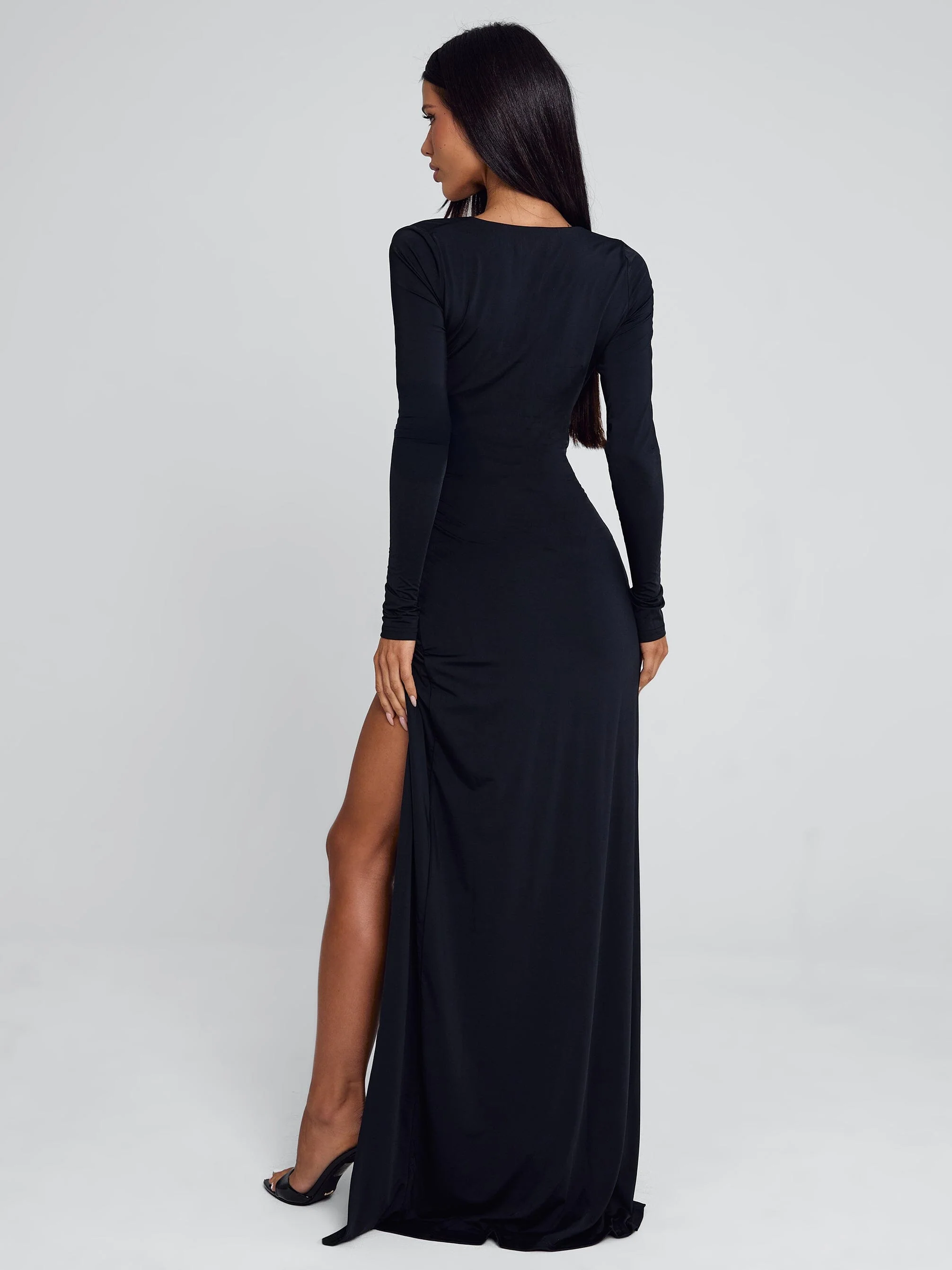 SOLVIA MAXI DRESS BLACK - Image 6