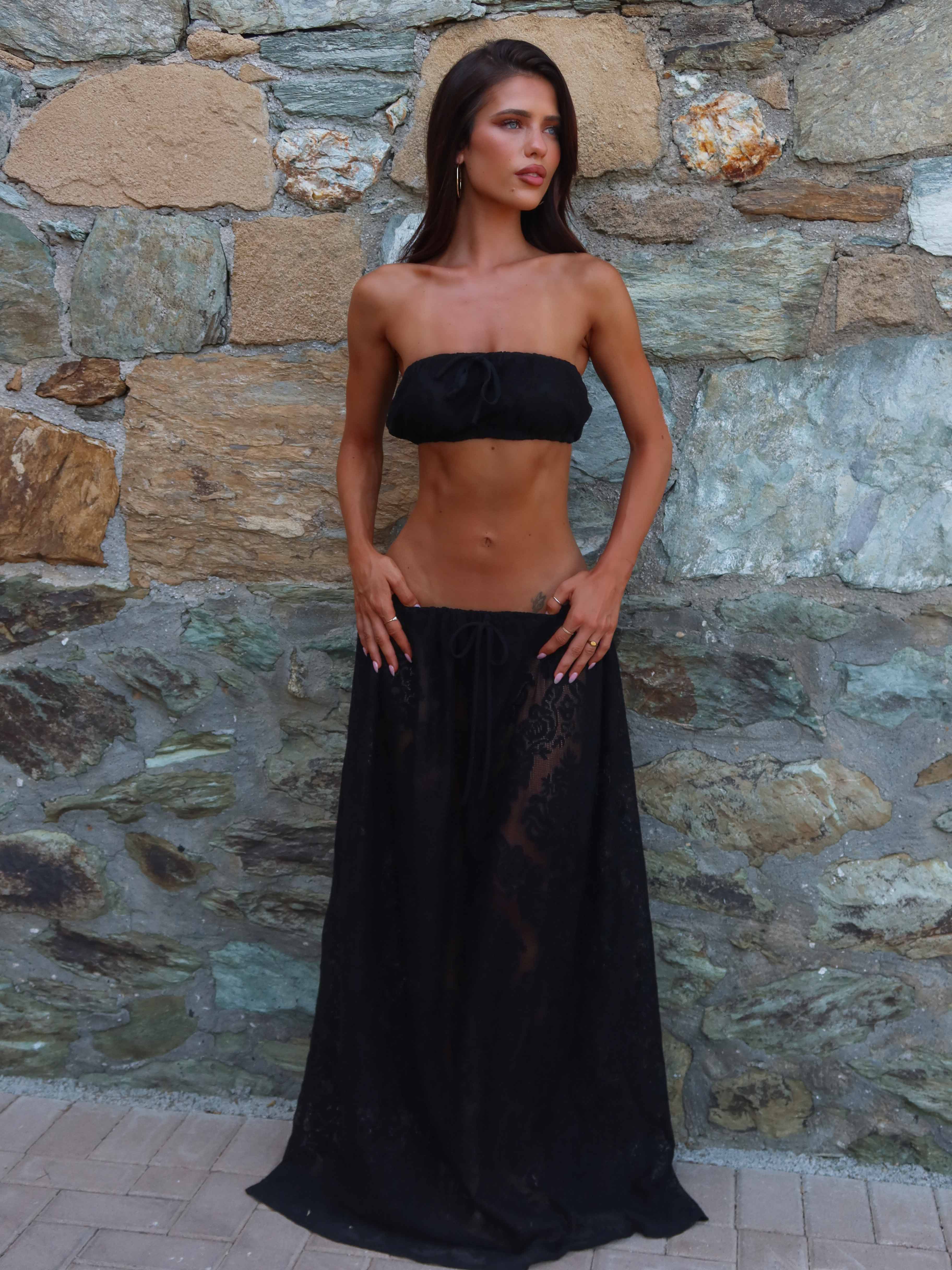 SOREN MAXI SKIRT BLACK - Image 7