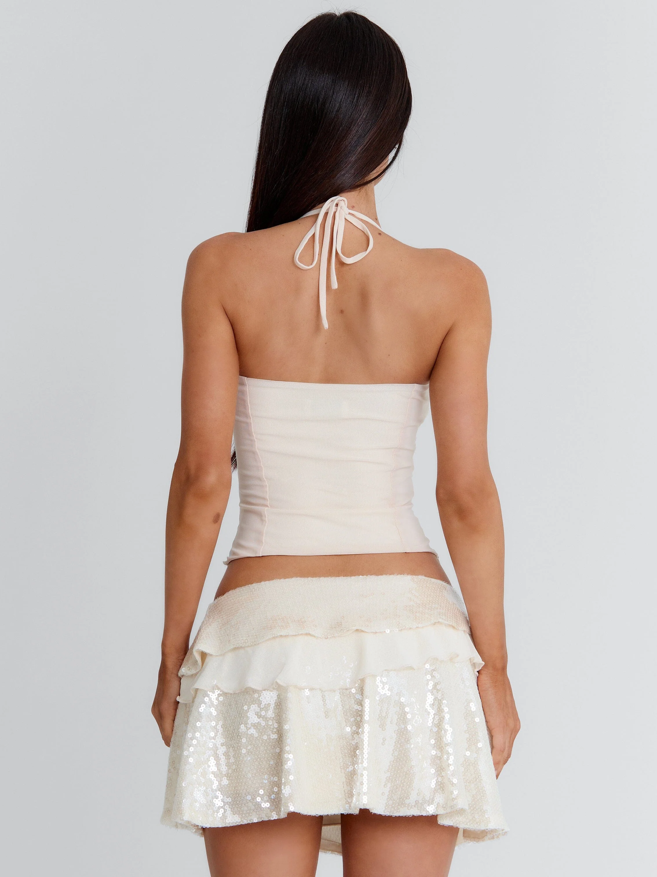 STACY MINI SKIRT IVORY - Image 5