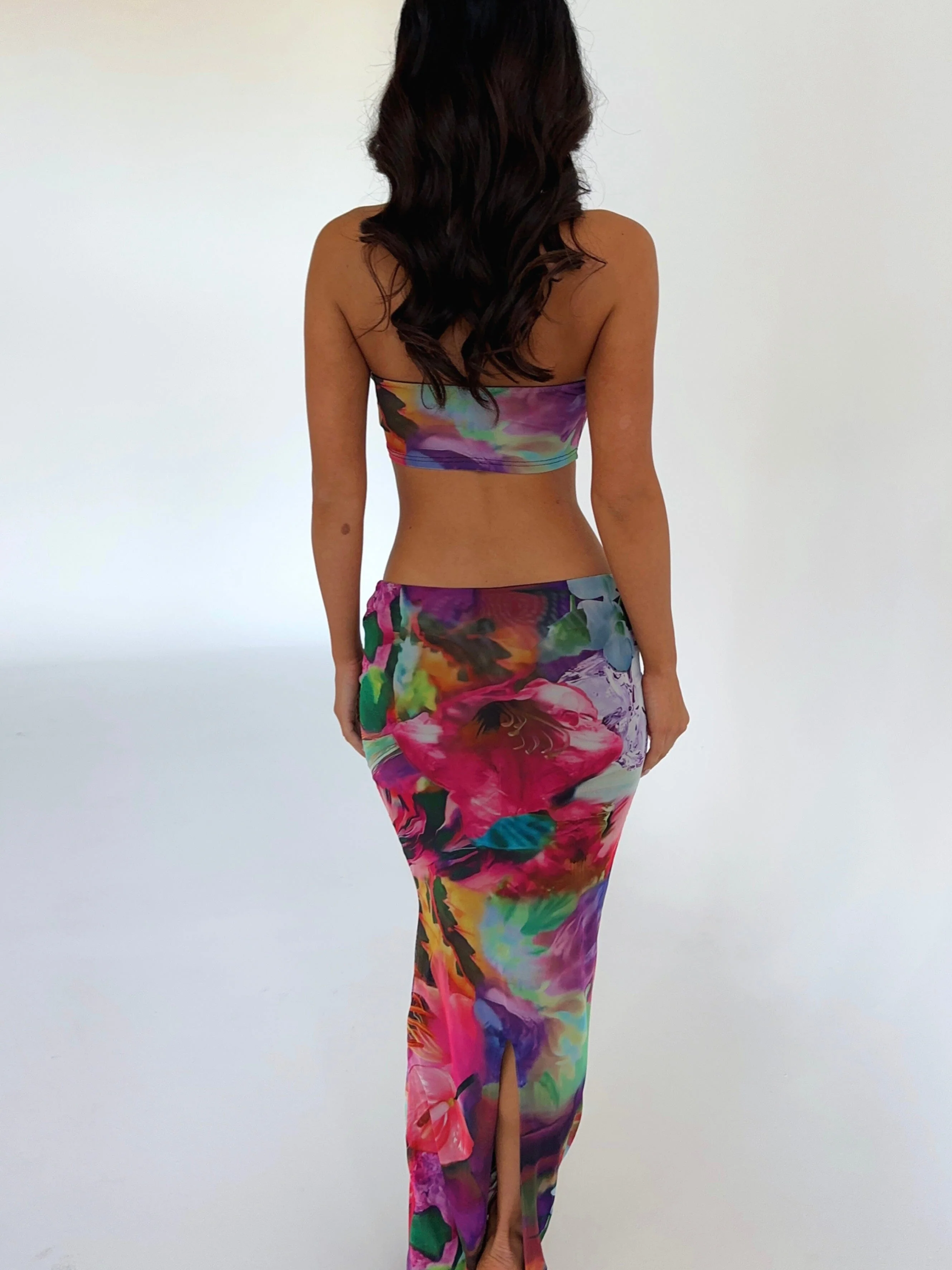 VENUS BANDEAU CROP TOP AZALEA - Image 3