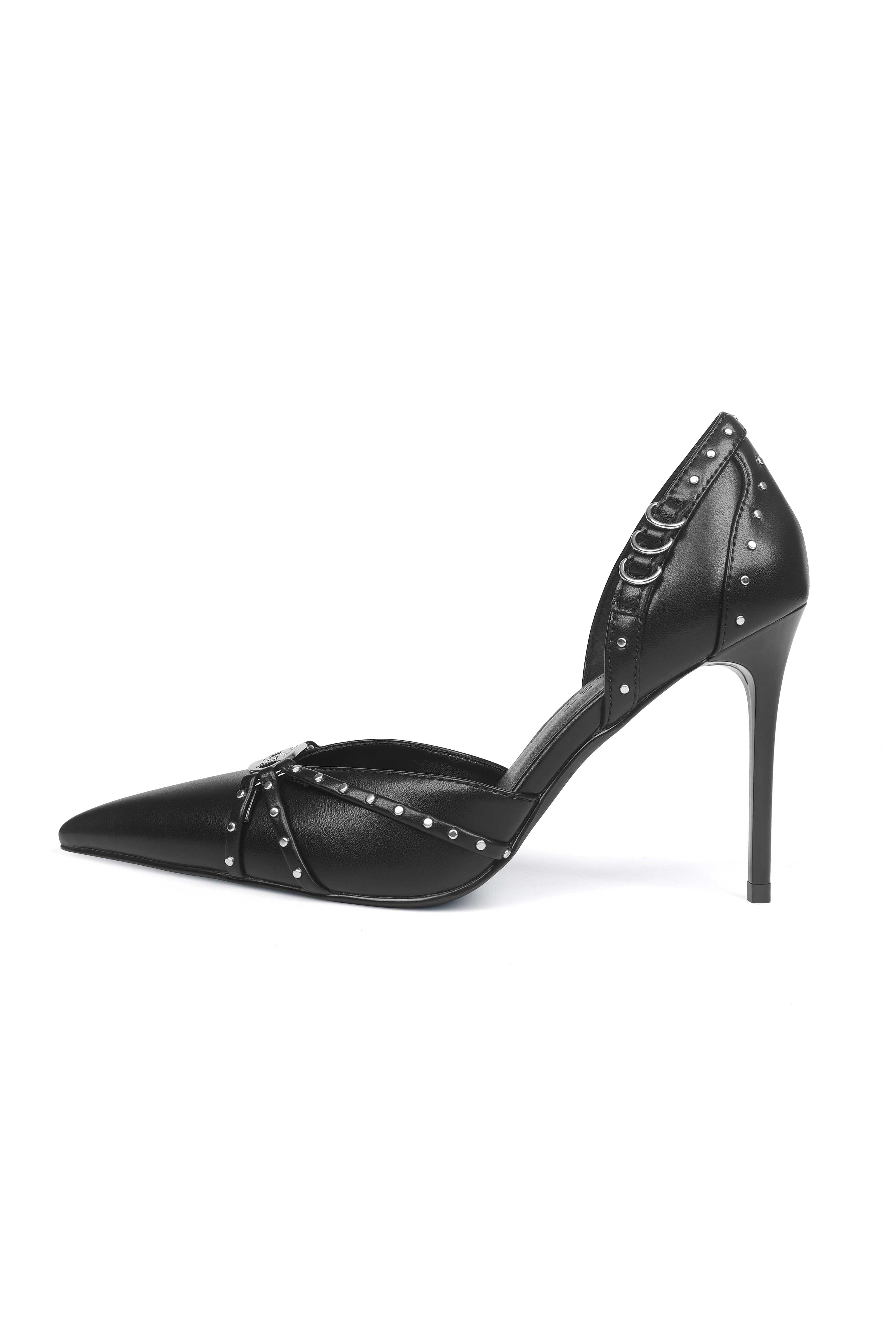 ZANETA PU HEELS BLACK - Image 4