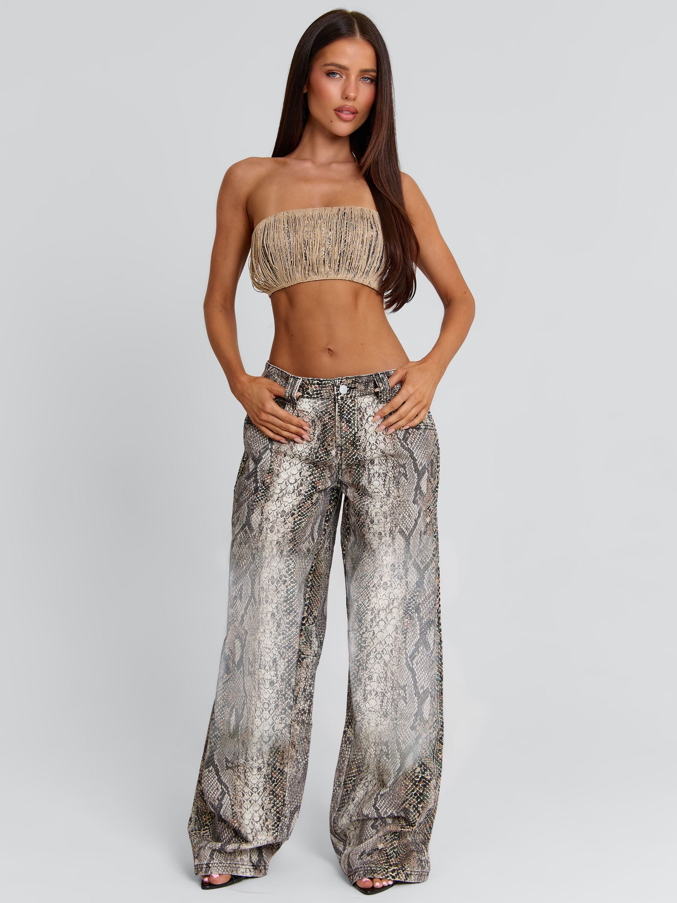 ZERIAH TOP SNAKE PRINT - Image 3